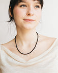 Black Onyx Journey Fully Beaded Necklace for Stress Relief