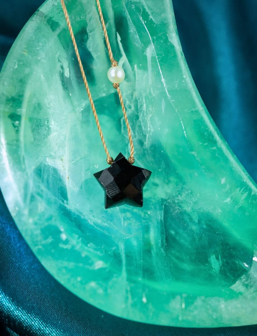 Black Onyx Shoot for the Stars Necklace