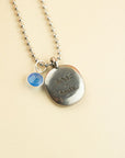 Charm Necklace Blue Chalcedony Soar