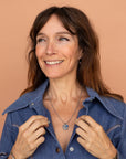 Charm Necklace Blue Chalcedony Soar