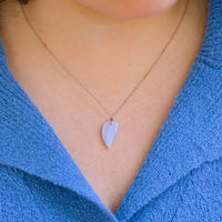 Blue Lace Agate Super Power Wing Necklace