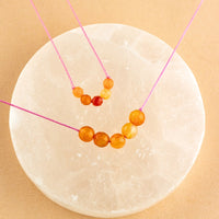 Carnelian Little & Big Wishes Happiness Necklace Set