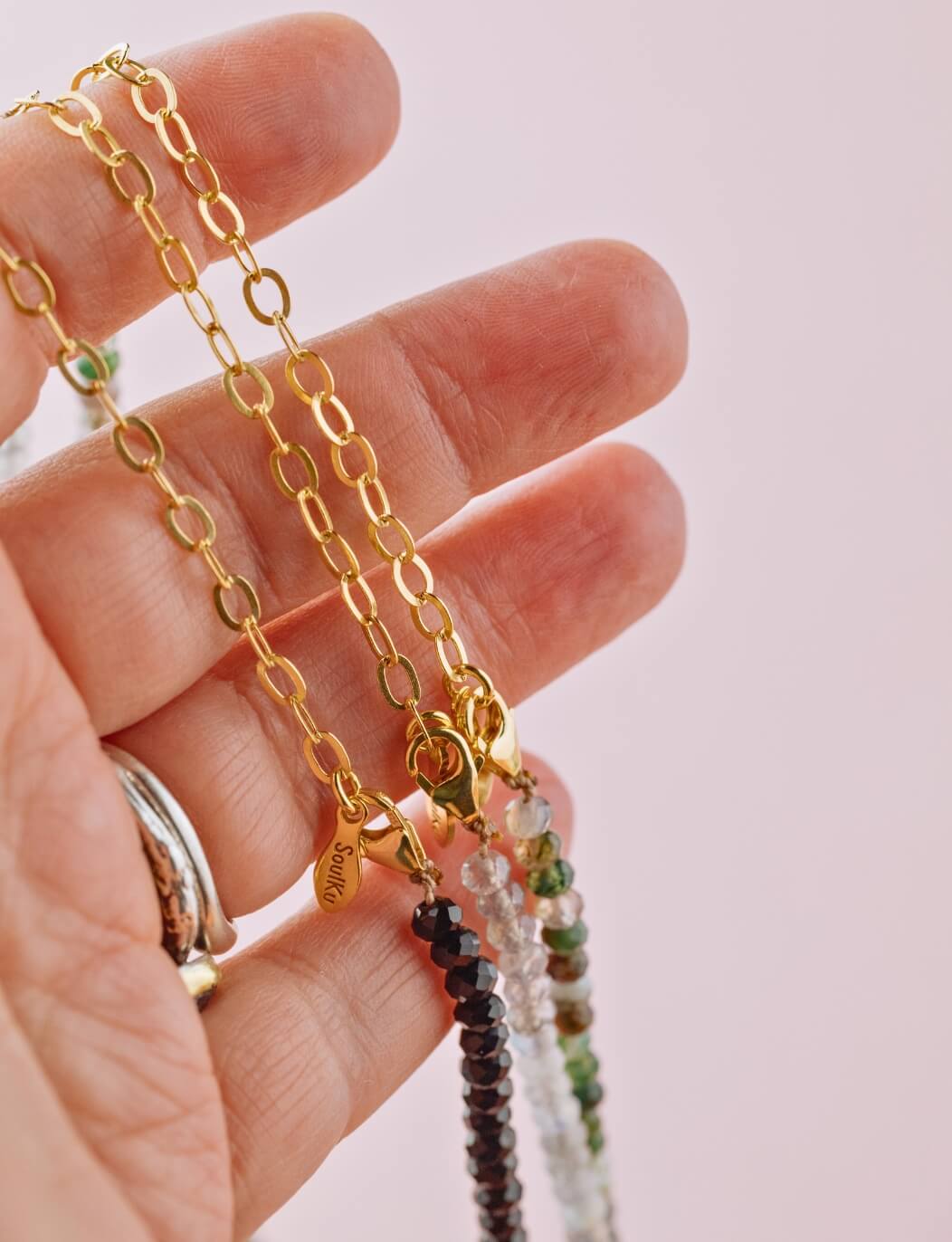 Labradorite Journey Fully Beaded Necklace for Transform