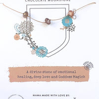 Triple Chocolate Moonstone Super Power Necklace