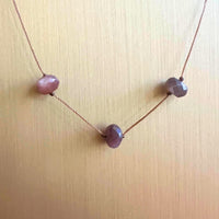 Triple Chocolate Moonstone Super Power Necklace