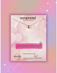 Limited Edition Mystic Peach Moonstone Necklace for Congrats