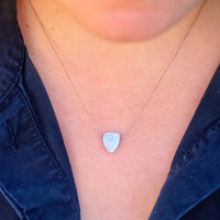 Limited Edition Cornflower Blue Bello Opal Shield Necklace for Follow Your Dreams