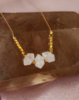 Limited Edition Double Terminated Quartz Necklace for Glow Foward