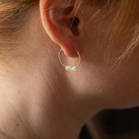 Limited Edition Ethiopian Opal Gold Hoop Earrings for Amazing Mom