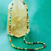 Fancy Jasper Journey Fully Beaded Necklace for Peace