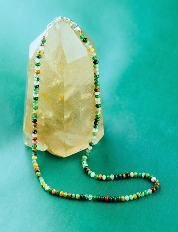 Fancy Jasper Journey Fully Beaded Necklace for Peace