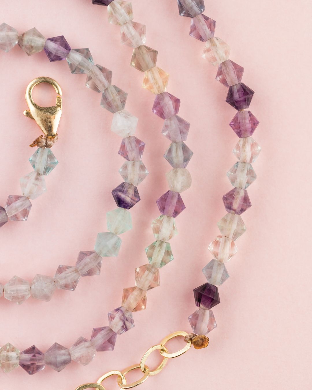LTE Fluorite Fully Beaded Necklace for Magic
