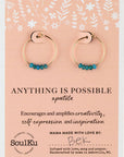 Apatite Gold Hoop Earrings for Anything Is Possible