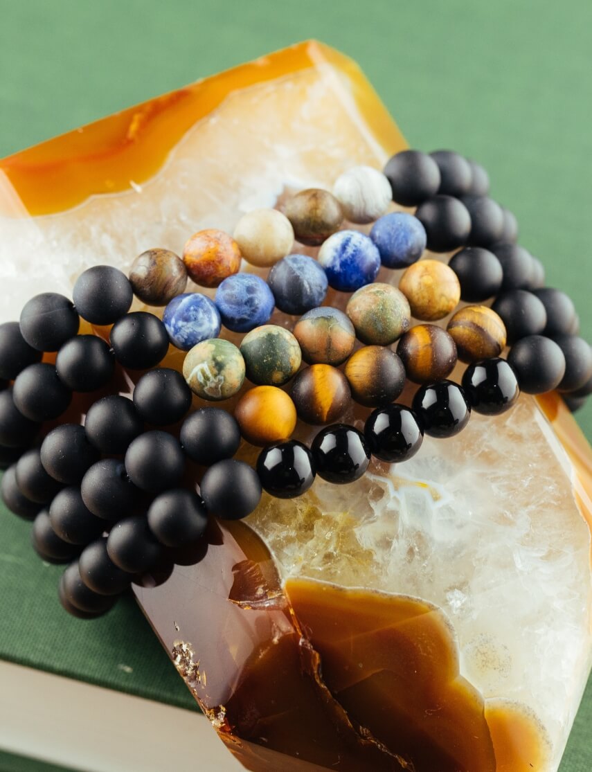 Sodalite Men&#39;s Bracelet for Fearless