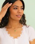 Jade Green Crystal Soul Shine Necklace for Embrace the Journey