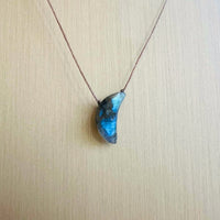 Labradorite Crescent Super Power Necklace