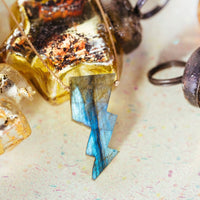 App Exclusive! Labradorite Lightning Bolt Necklace for Transform