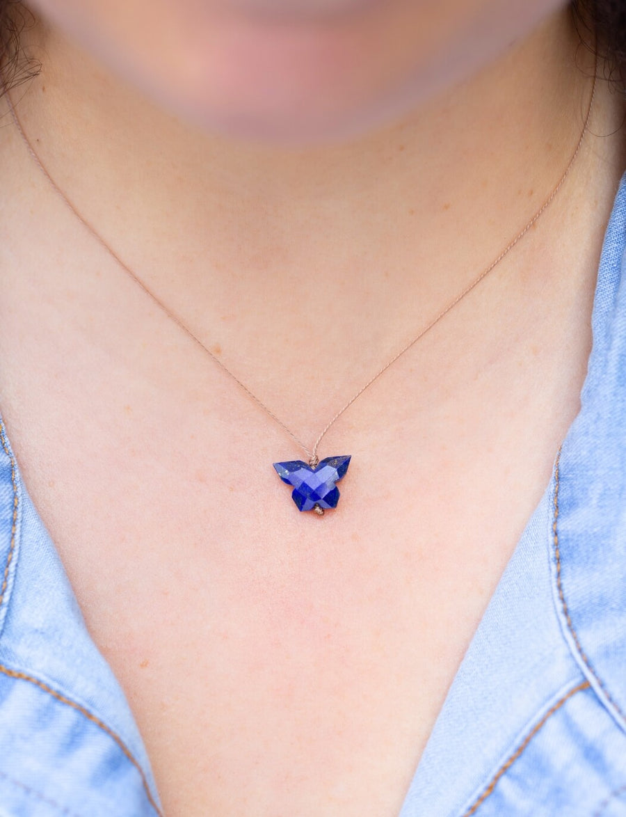 Lapis Lazuli Butterfly Super Power Necklace