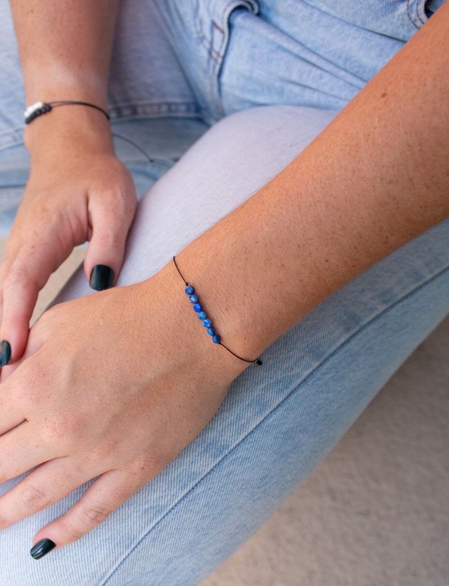 Lapis Lazuli Hummingbird Adjustable Bracelet for Queen