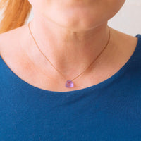 Lavender Crystal Soul Shine Necklace for Celebrate