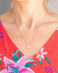 Lemon Quartz Beam Necklace for You Are Amazing