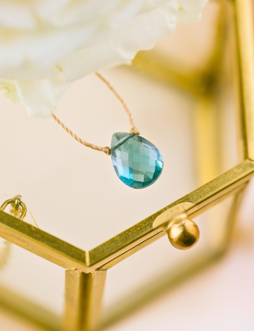 London Blue Topaz Necklace for Confidence & Strength | Unstoppable