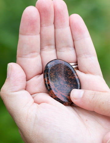 Mahogany Obsidian Relief Stone for Grounding, Strength, & Protection