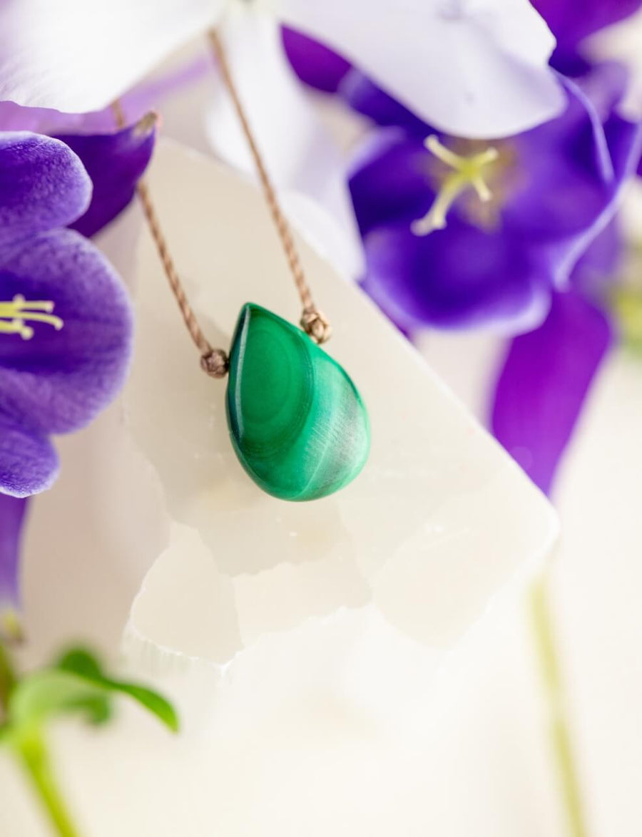 Limited Edition Malachite Necklace for Heal & Reveal