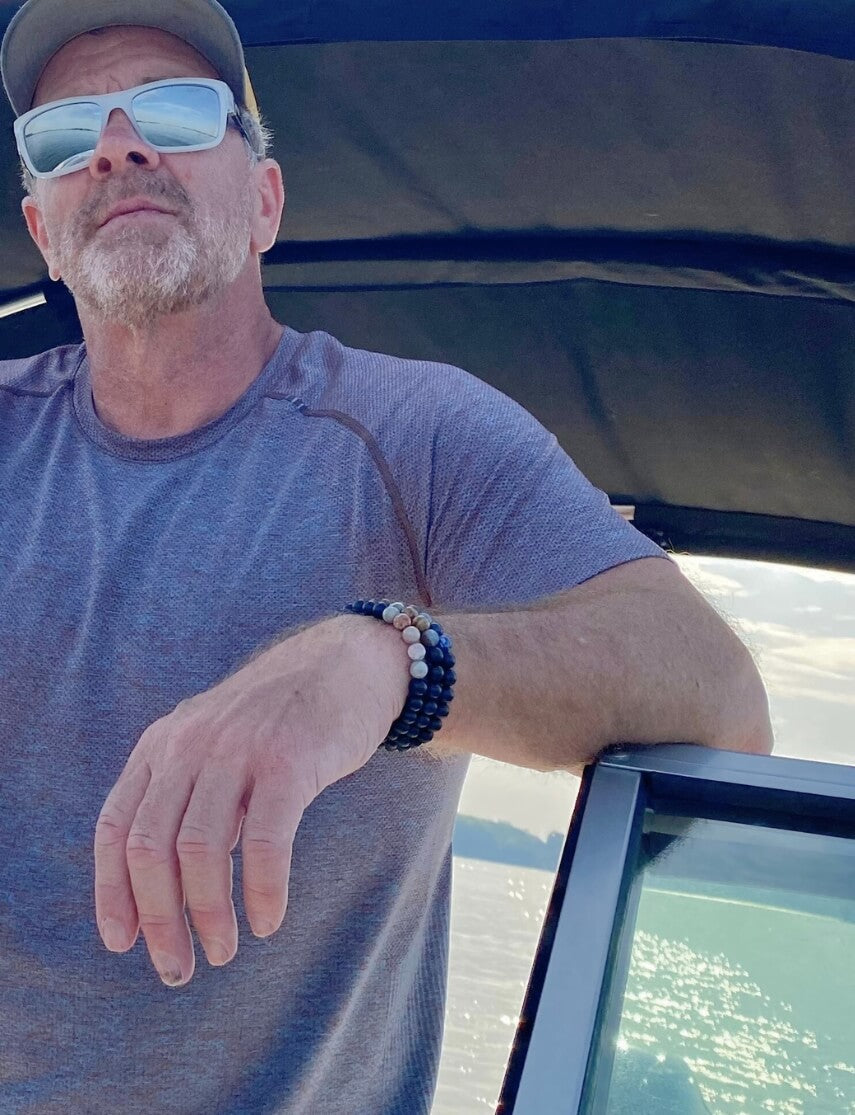 Laguna Agate Men&#39;s Bracelet for Steady