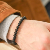 Black Onyx Men's Bracelet for Strong