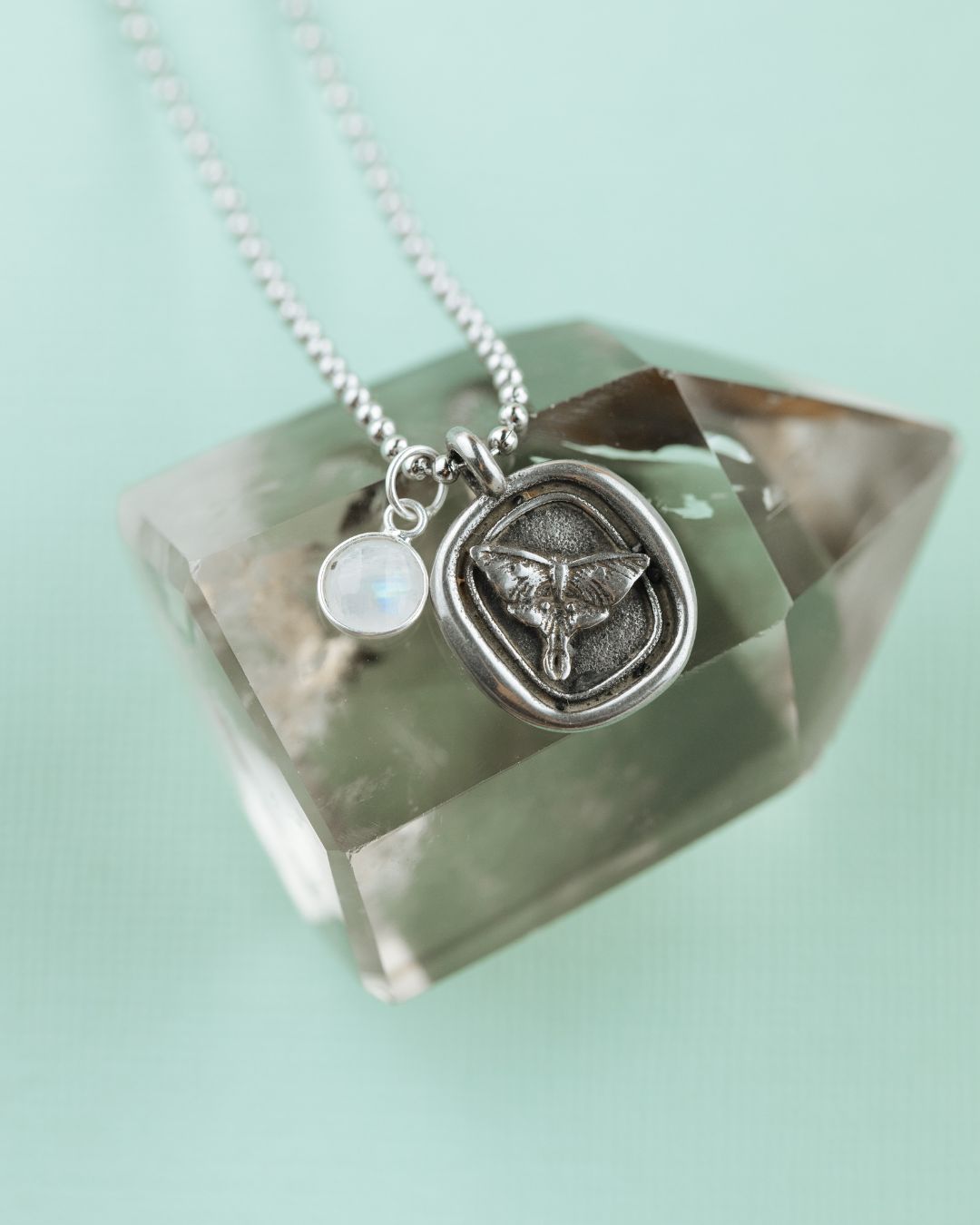 Charm Necklace Moonstone Dream
