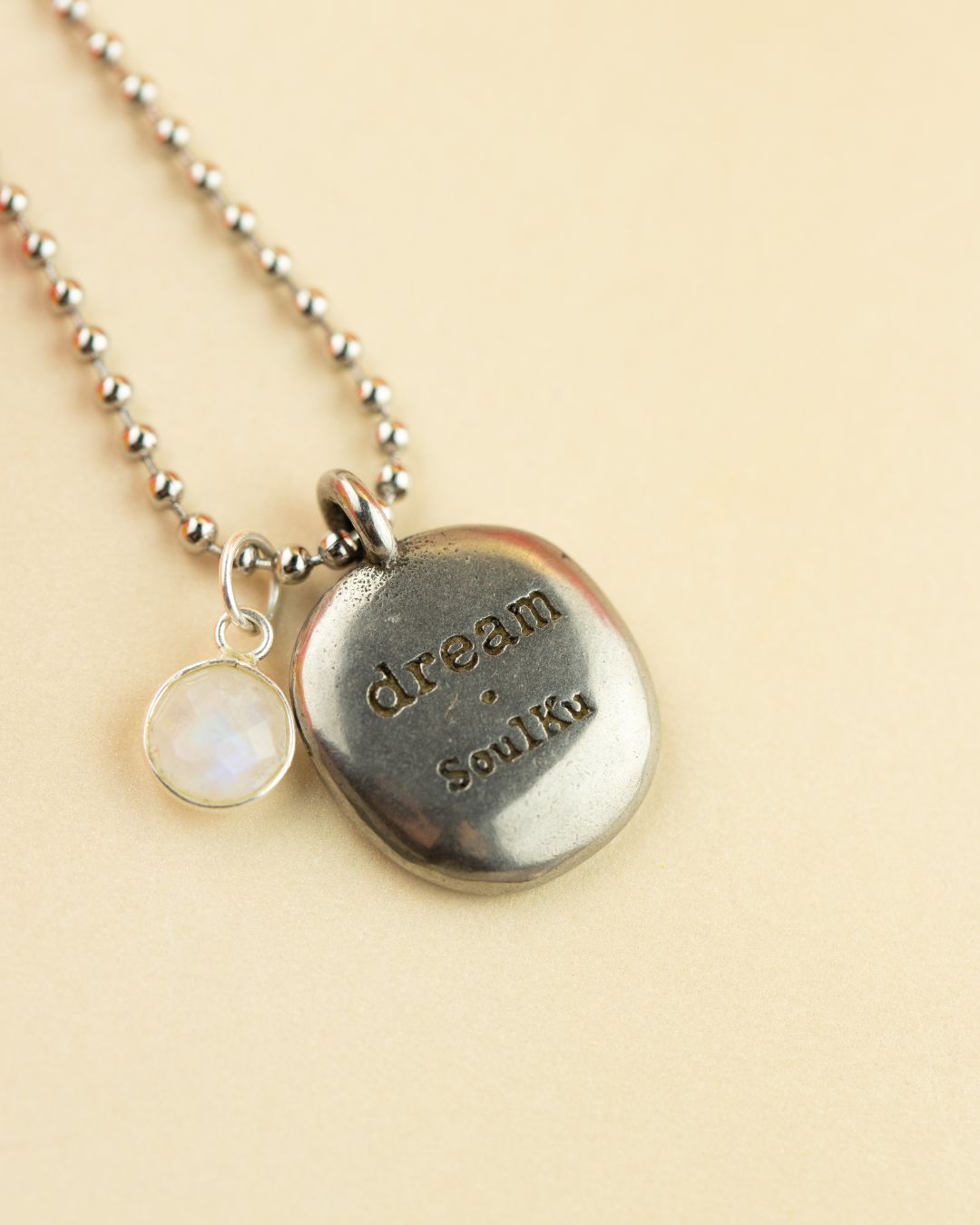 Charm Necklace Moonstone Dream
