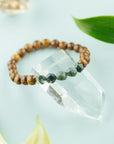 Moss Agate Creating Love On Purpose Bracelet