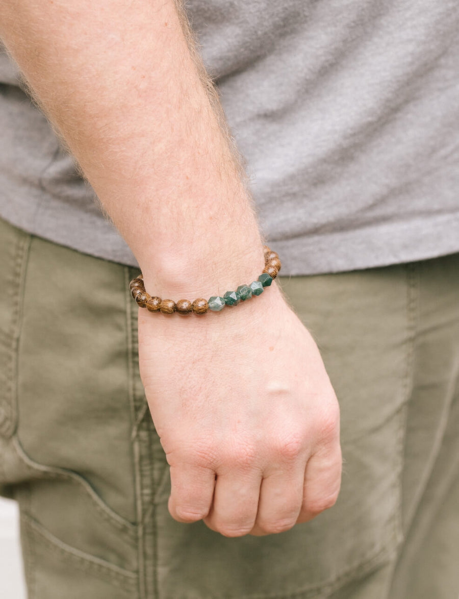 Moss Agate Creating Love On Purpose Bracelet