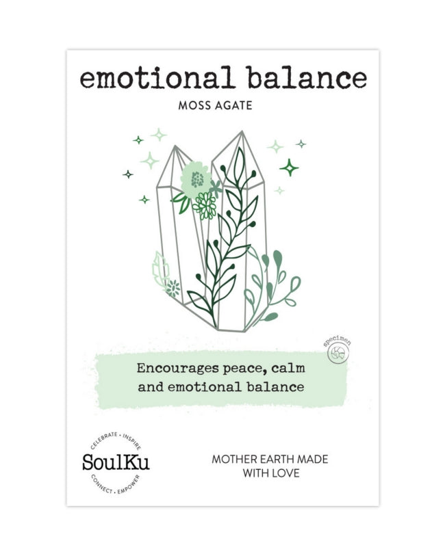 Moss Agate Palm Stone for Emotional Balance