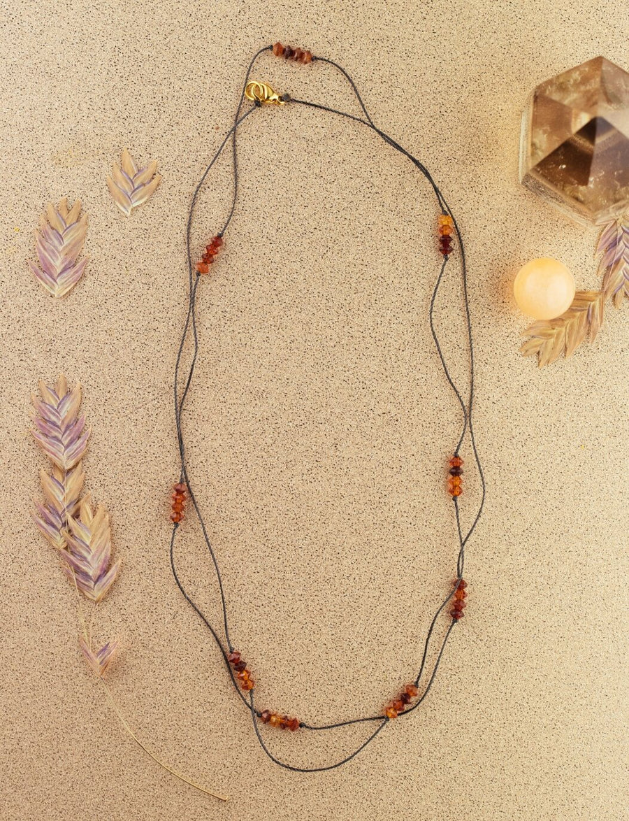 Limited Edition Orange Garnet Necklace for Spirited