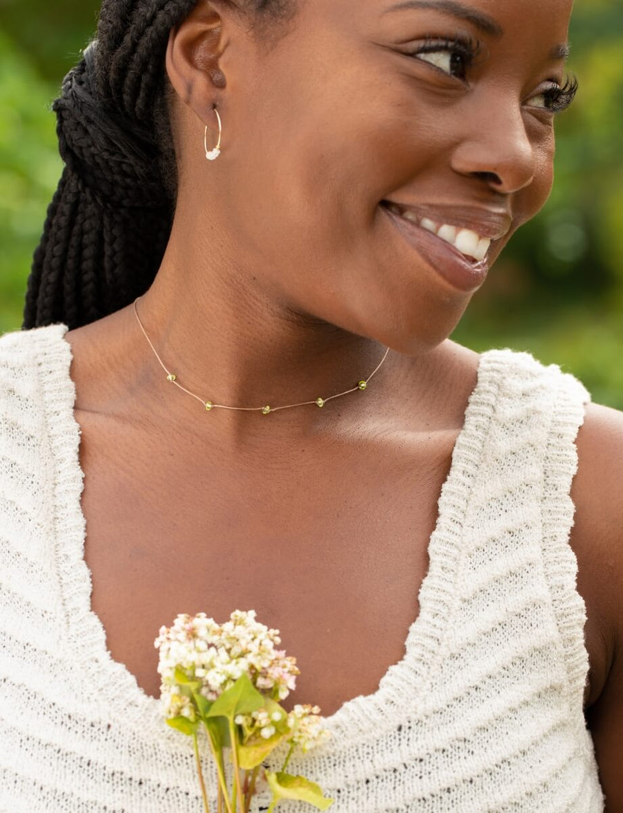 Peridot Celestial Necklace for You Got This