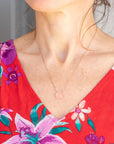 Pink Chalcedony Beam Necklace for I Believe in You