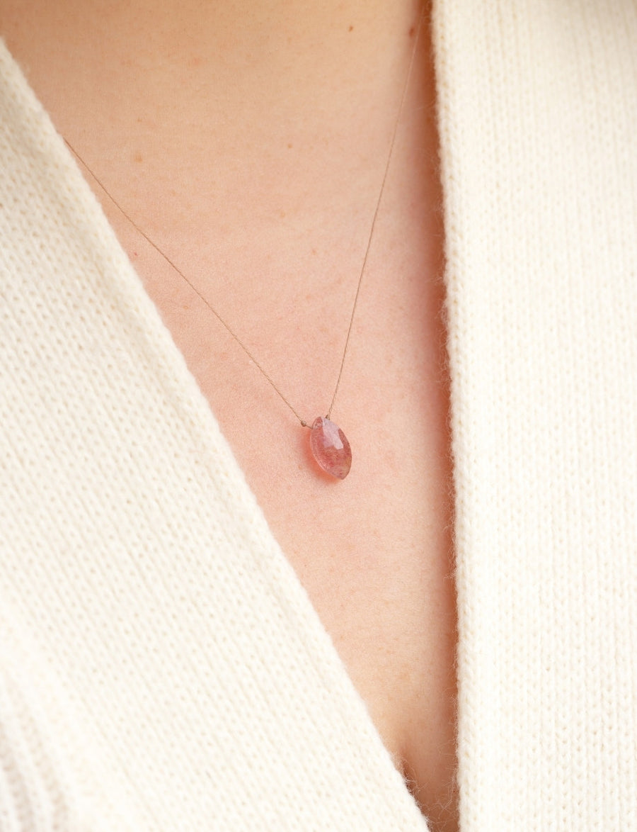 Limited Edition Pink Epidote Necklace for Celebrate You