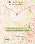 Pink Petal Mystic Crystal Necklace for Bonus Mom