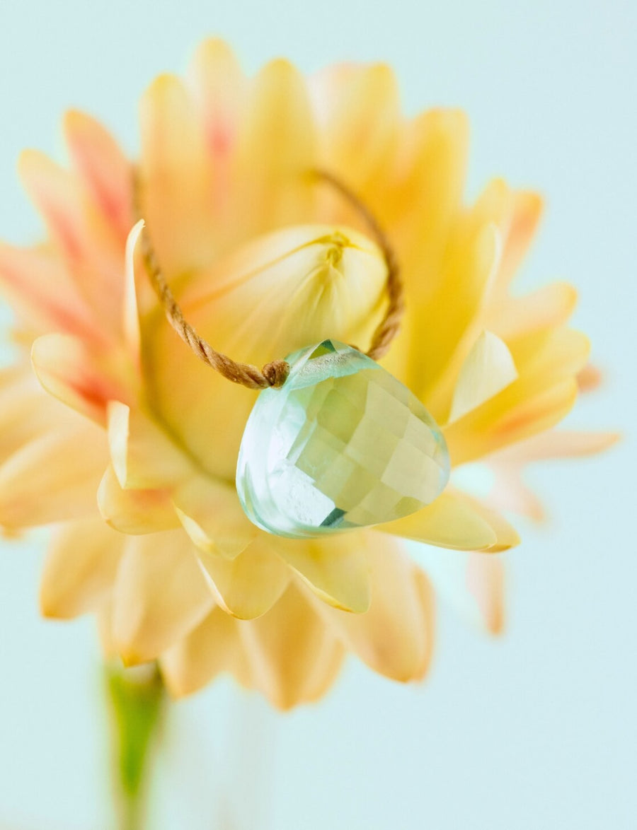 Powder Blue Crystal Soul Shine Necklace for Breathe