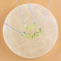 Prehnite Little & Big Wishes Protection Necklace Set