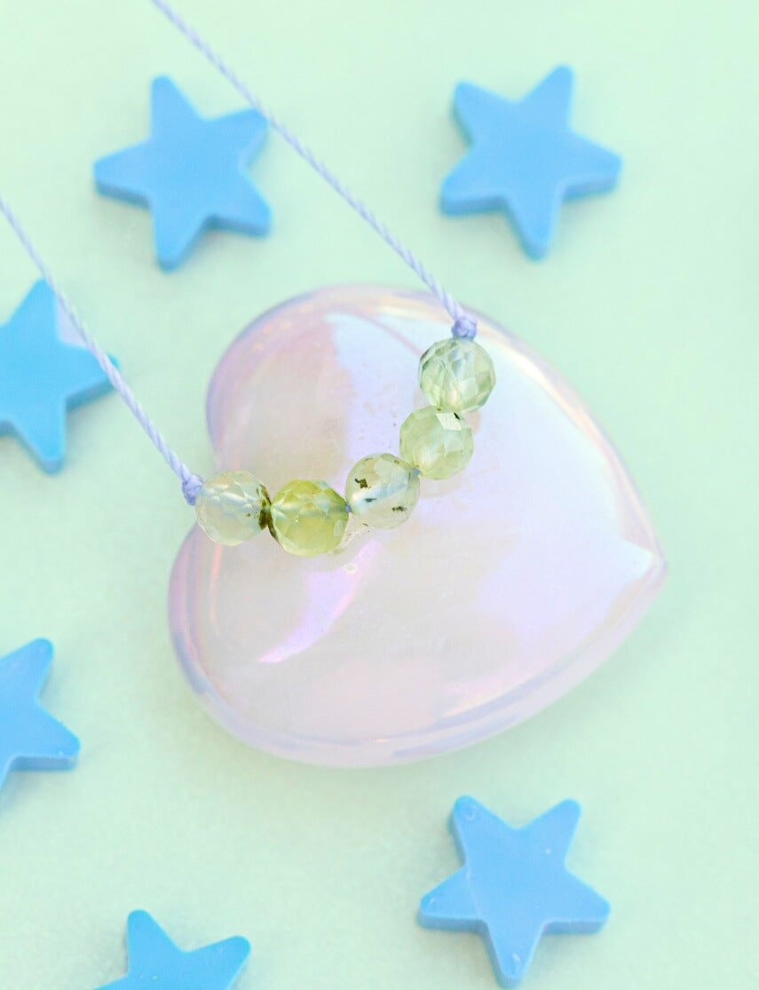 Prehnite Little Wishes KIDS Necklace for Protection