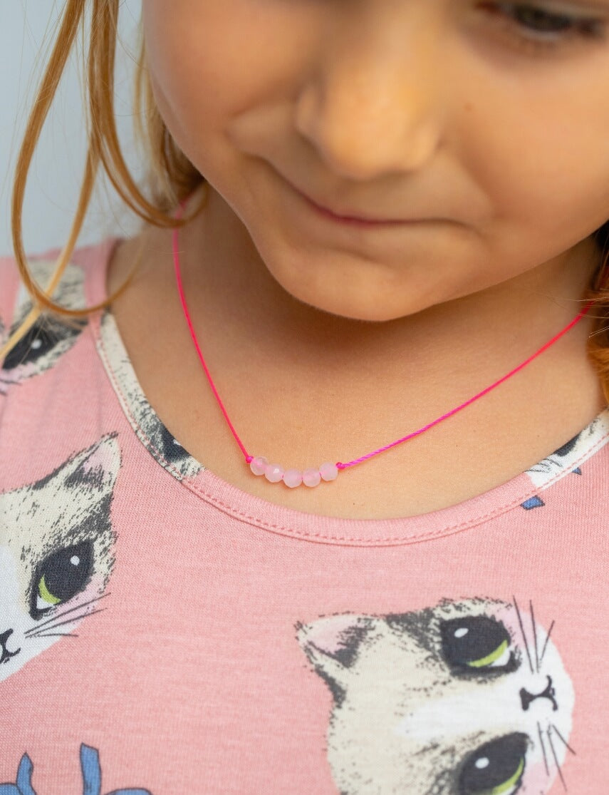 Rose Quartz Little Wishes KIDS Necklace for Love