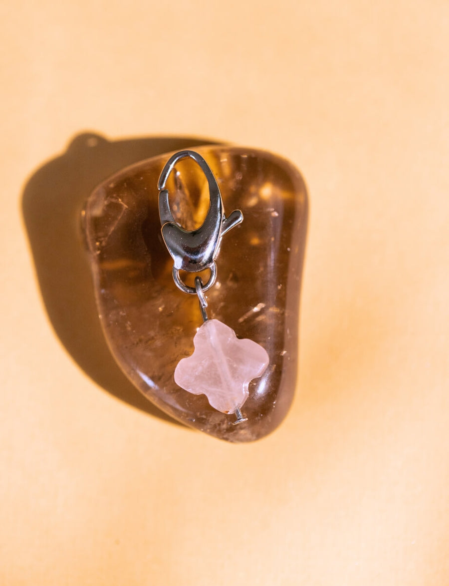 Rose Quartz Lucky Pet Charm for Love