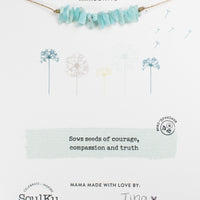 Amazonite Seed Necklace for Courage