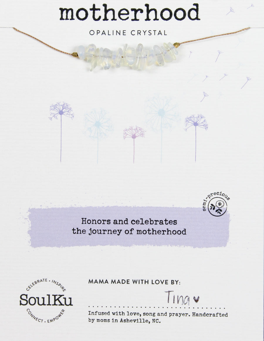 Opaline Seed Necklace for Motherhood