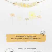 Citrine Seed Necklace to Manifest