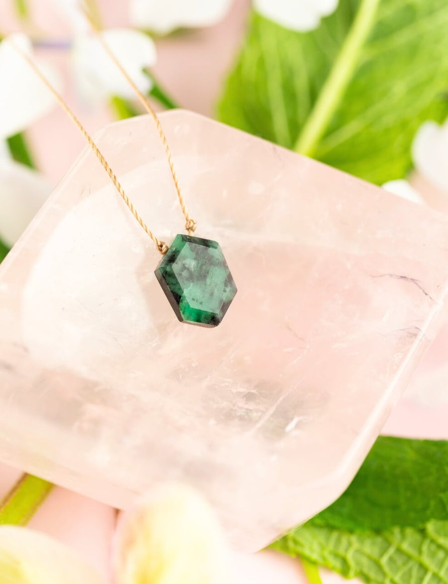 App Exclusive Sakota Emerald Necklace for This Too Shall Pass