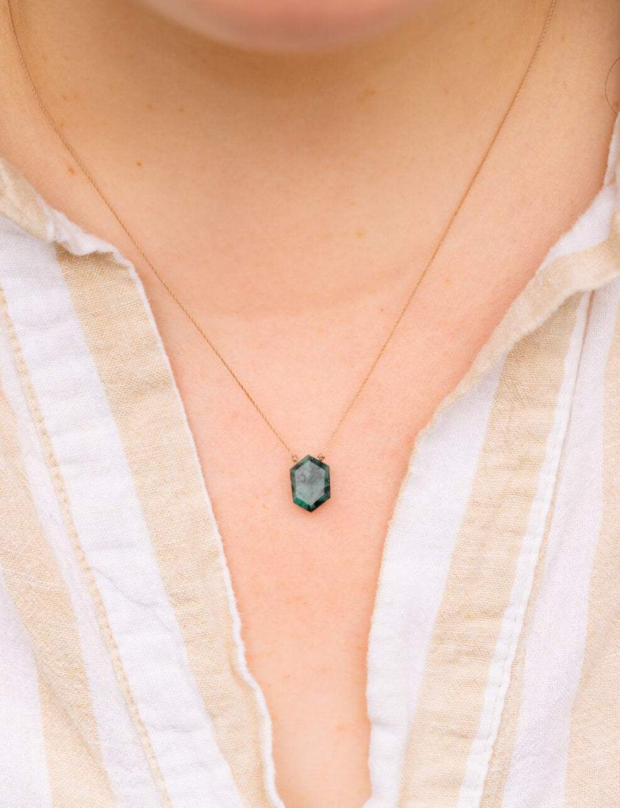 App Exclusive Sakota Emerald Necklace for This Too Shall Pass